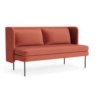 Bloke 60" Sofa in Tomato Velvet - Angle 2