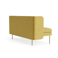 Bloke 60" Sofa in Ochre Velvet - Angle 4