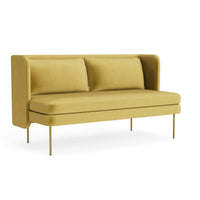 Bloke 60" Sofa in Ochre Velvet - Angle 2