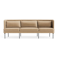 Bloke 95" Sofa in Camel Velvet - Angle 1