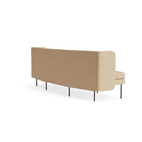 Bloke 95" Sofa in Camel Velvet - Angle 7