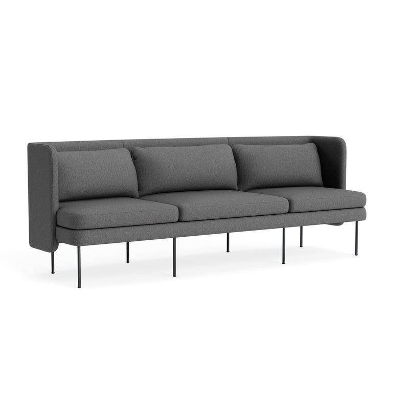 Bloke 95" Sofa in Gabro Grey - Angle 2