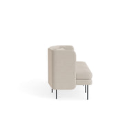 Bloke 95" Sofa in Sanford Linen - Angle 6