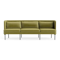 Bloke 95" Sofa in Loden Velvet - Angle 1