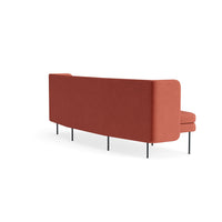 Bloke 95" Sofa in Tomato Velvet - Angle 7