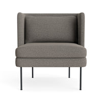 Bloke Lounge Chair in Sanford Black - Angle 1