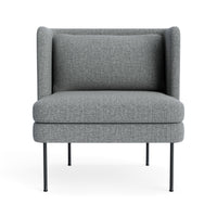 Bloke Lounge Chair in Kvadrat Guest Grey Blue - Angle 1