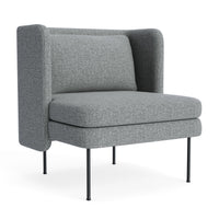 Bloke Lounge Chair in Kvadrat Guest Grey Blue - Angle 2