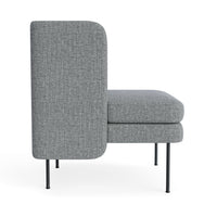 Bloke Lounge Chair in Kvadrat Guest Grey Blue - Angle 3
