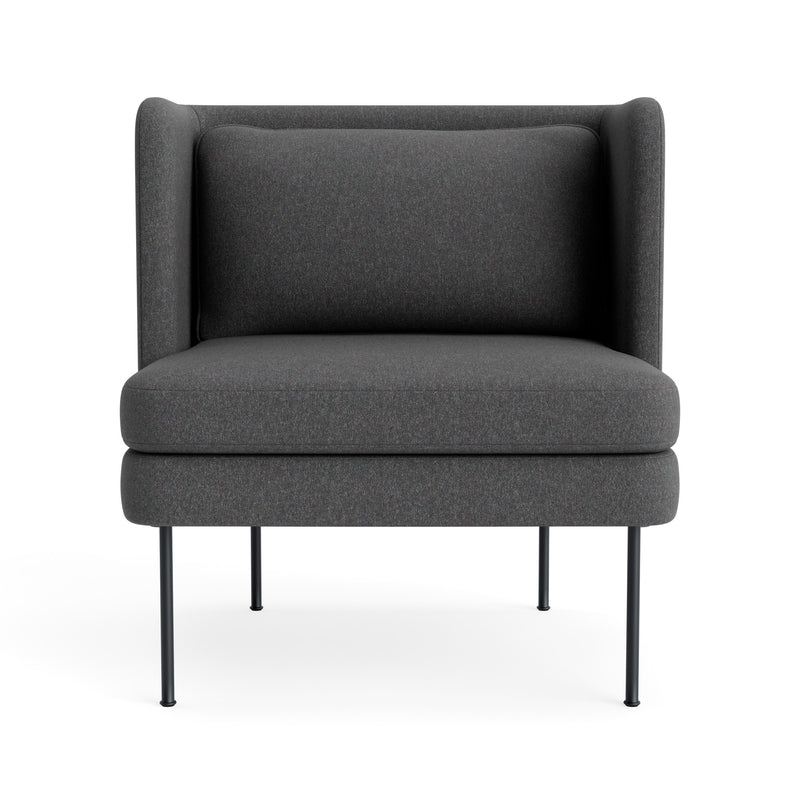 Bloke Lounge Chair in Gabro Grey - Angle 1
