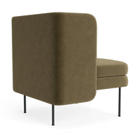 Bloke Lounge Chair in Moss Velvet - Angle 4