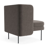 Bloke Lounge Chair in Storm Velvet - Angle 4
