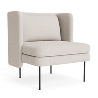 Bloke Lounge Chair in Vos Bone - Angle 2