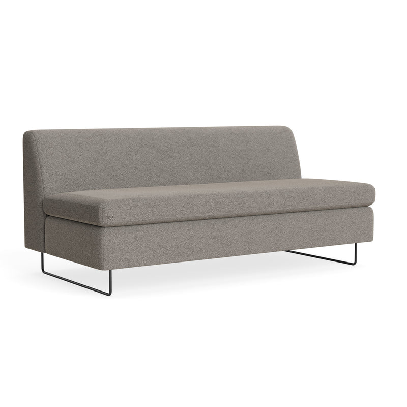 Clyde 67" Sofa in Sanford Black - Angle 2