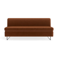 Clyde 67" Sofa in Copper Velvet - Angle 1