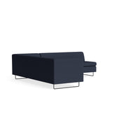 Bonnie and Clyde Sectional Sofa in Kvadrat Autumn Navy - Angle 7