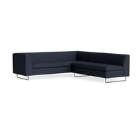Bonnie and Clyde Sectional Sofa in Kvadrat Autumn Navy - Angle 5