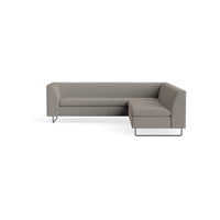 Bonnie and Clyde Sectional Sofa in Sanford Black - Angle 1