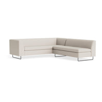 Bonnie and Clyde Sectional Sofa in Landa Stone - Angle 5