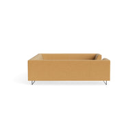 Bonnie and Clyde U-Shaped Sectional Sofa in Camel Leather - Angle 3