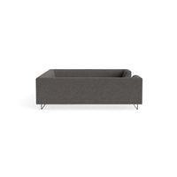 Bonnie and Clyde U-Shaped Sectional Sofa in Kelso Charcoal - Angle 3