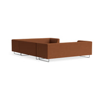 Bonnie and Clyde U-Shaped Sectional Sofa en Copper Velvet - ángulo 4
