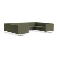 Bonnie and Clyde U-Shaped Sectional Sofa in Kvadrat Guest Fatigue - Angle 2