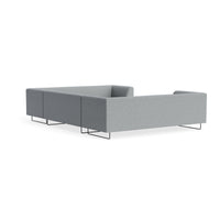 Bonnie and Clyde U-Shaped Sectional Sofa in Kvadrat Guest Grey Blue - Angle 4