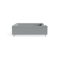 Bonnie and Clyde U-Shaped Sectional Sofa in Kvadrat Guest Grey Blue - Angle 3