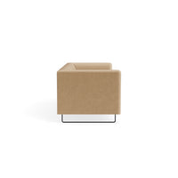 Bonnie 96" Sofa in Camel Velvet - Angle 6
