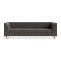 Bonnie 96" Sofa in Slate Leather - Angle 1