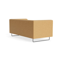 Bonnie 72" Sofa in Camel Leather - Angle 6