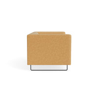 Bonnie 72" Sofa in Camel Leather - Angle 5