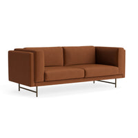Coffer 82" Sofa in Copper Velvet - Angle 3