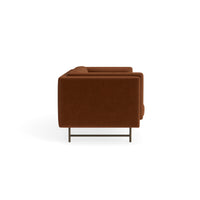 Coffer 82" Sofa in Copper Velvet - Angle 4