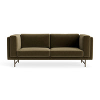 Coffer 82" Sofa in Moss Velvet - Angle 1
