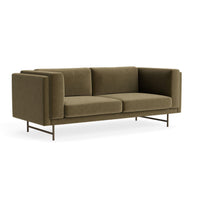 Coffer 82" Sofa in Moss Velvet - Angle 5