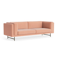 Coffer 96" Sofa in Clay Velvet - Angle 5