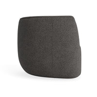Council Swivel Lounge Chair in Kelso Charcoal - Angle 7