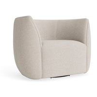Council Swivel Lounge Chair in Landa Stone - Angle 6