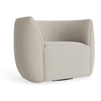 Council Swivel Lounge Chair in Kelso Sand - Angle 6
