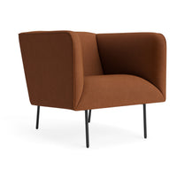 Dandy Lounge Chair in Copper Velvet - Angle 3