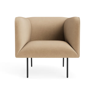 Dandy Lounge Chair in Camel Velvet - Angle 1