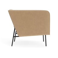 Dandy Lounge Chair in Camel Velvet - Angle 3