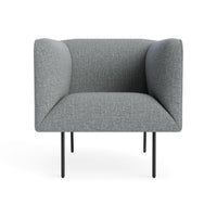 Dandy Lounge Chair in Kvadrat Guest Grey Blue - Angle 1
