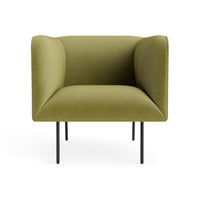 Dandy Lounge Chair in Loden Velvet - Angle 1