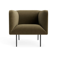 Dandy Lounge Chair in Moss Velvet - Angle 1