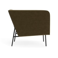 Dandy Lounge Chair in Moss Velvet - Angle 4