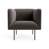 Dandy Lounge Chair in Storm Velvet - Angle 1