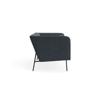 Dandy 86" Sofa in Ink Leather - Angle 4